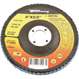 Forney Industries Type 29 Blue Zirconia Angle Grinder Flap Disc (71993)