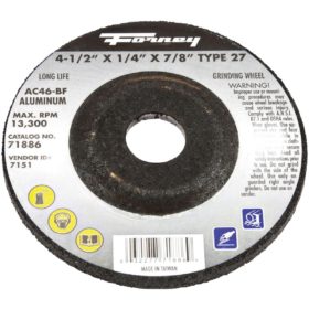 Forney Industries Type 27 Cut-Off Wheel (71886)