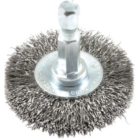 Forney 1-1/2 In. Hex Crimped, Fine Drill-Mounted Wire Wheel (72726)