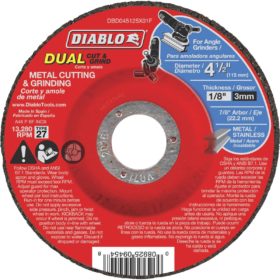 Freud Inc. Diablo (DBD045125X01F) 4-1/2 in. Metal Dual Cut & Grind Disc - Type 27