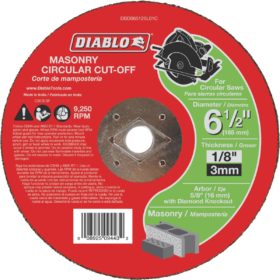 Freud Inc. Diablo (DBD065125L01C) 6-1/2 in. Masonry Circular Cut Off Disc
