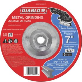 Freud Inc. Diablo (DBD070250B01F) 7 in. Metal Grinding Disc - Type 27 HUB
