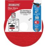 Diablo 4 In. 50-Grit Fiber Disc (4-Pack) (DCF040050S04G)