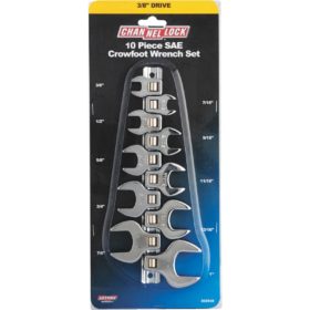 Channellock Standard 3/8 In. Drive Crowfoot Wrench Set (10-Piece) (302948)