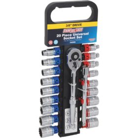 Channellock Standard/Metric 3/8 In. Drive Universal Ratchet & Socket Set (20-Piece) (302965)