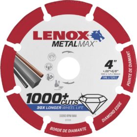 Lenox MetalMax 4 In. Segmented Rim Dry Cut Diamond Blade with 5/8 In. Arbor (1972920)