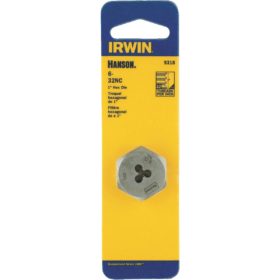 Irwin 9318 Hanson Machine Screw Hex Die