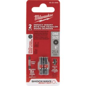 Milwaukee 48-32-4448 Shockwave HeadLOK Insert Impact Screwdriver Bit