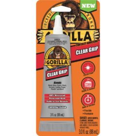 Gorilla Clear Grip 3.0 Oz. Multi-Purpose Adhesive (8040002)