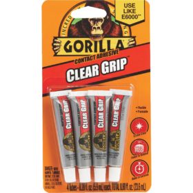 Gorilla Clear Grip 0.2 Oz. Multi-Purpose Adhesive (4-Pack) (8130002)