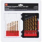 Do it Best Titanium Drill Bit Set (21-Piece) (QJDIB-PTASET-006B)