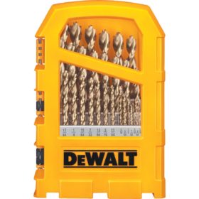 DEWALT 29-Piece Gold Ferrous Pilot Point Drill Bit Set, 1/16 In. thru 9/32 In. (DW1969)