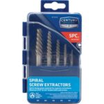 Century Drill & Tool Spiral Flute Screw Extractor (5-Piece) (73415)
