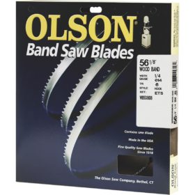 Olson 56-1/8 In. x 1/4 In. 6 TPI Hook Wood Cutting Band Saw Blade (WB55356DB)