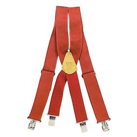 Custom Leathercraft Red Work Suspenders (110R)