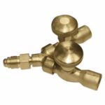 Western Enterprises Valved Y Connection, 200 psig, Brass, 5/8 in-18 (M) (411)