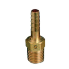 Western Enterprises Brass Hose Adaptors, NPT Thread/Barb, Brass, 1/4 in (541)