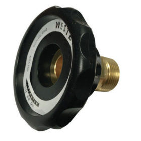 Western Enterprises Regulator Inlet Nuts, Argon; Helium; Nitrogen, Plastic, CGA-580 (692P)