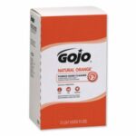 Gojo Natural Orange Pumice Hand Cleaners, Citrus, Bag-in-Box, 2,000 mL (7255-04)