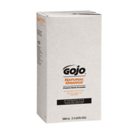 Gojo 7556-02 Natural Orange Pumice Hand Cleaners, Citrus, Bag-in-Box, 5,000 mL