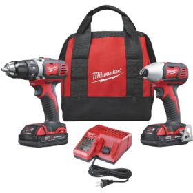 Milwaukee Electric 2691-22 M18 Lithium-Ion Drill and Impact Cordless Tool Combo Kit