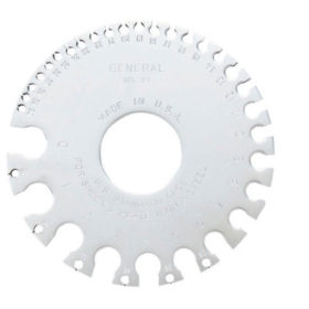 General Tools 21 Sheet Metal Gages, #0-#36, Chrome