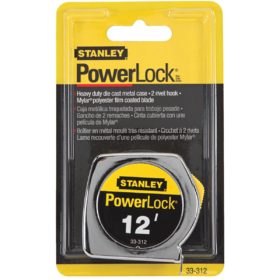 Stanley PowerLock 12 Ft. x 3/4 In. Tape Measure (33-312)