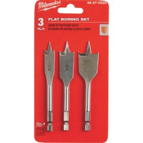 Milwaukee 3-Piece Stubby Spade Bit Set (48-27-0020)