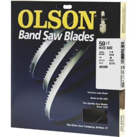 Olson 59-1/2 In. x 1/4 In. 6 TPI Hook Wood Cutting Band Saw Blade (WB55359DB)