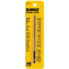 DEWALT 3/16 In. x 6 In. Rotary Masonry Drill Bit (DW2573)