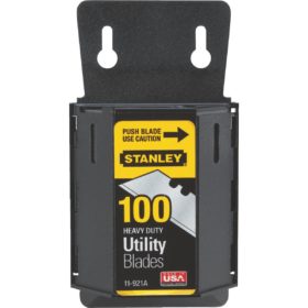 Stanley 2-Point Heavy-Duty 2-7/16 In. Utility Knife Blade (100-Pack) (11-921A)