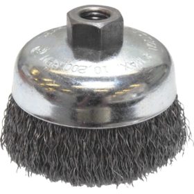 Weiler Vortec 4 In. Crimped 0.02 In. Angle Grinder Wire Brush (36036)