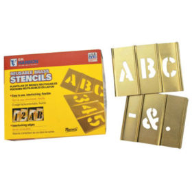 C.H. Hanson 10033 33 Piece Single Letter Sets, Brass, 3 in