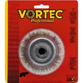 Weiler Vortec 3 In. Crimped 0.014 In. Angle Grinder Wire Brush (36031)