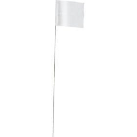 Empire 21 In. Steel Staff White Marking Flags (78-006)