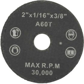 Weiler Vortec Type 1 2 In. x 1/16 In. x 3/8 In. Metal/Plastic Cut-Off Wheel (36533)