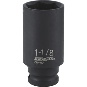 Channellock 1/2 In. Drive 1-1/8 In. 6-Point Deep Standard Impact Socket (340410)