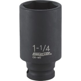 Channellock 1/2 In. Drive 1-1/4 In. 6-Point Deep Standard Impact Socket (340429)