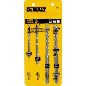 DEWALT Masonry Drill Bit Set (4-Piece) (DW5204)