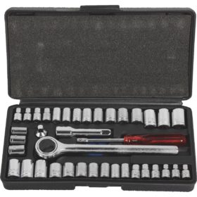 Do it Standard/Metric 1/4 In. and 3/8 In. Drive Combination Ratchet & Socket Set (40-Piece) (344400)