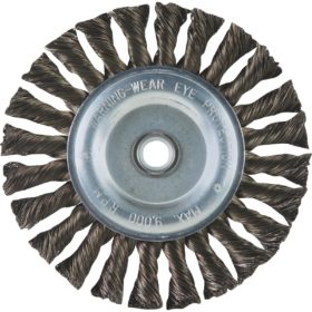 Weiler Vortec 6 In. Twisted, Coarse to 1/2 In. Bench Grinder Wire Wheel (36027)