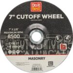 Do it Best Type 27 7 In. x 1/8 In. x 7/8 In. Masonry Cut-Off Wheel (TK-CW-007)