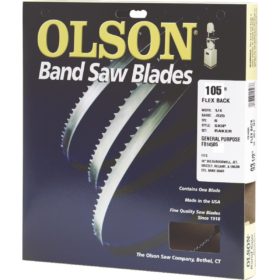 Olson 105 In. x 1/2 In. 3 TPI Hook Flex Back Band Saw Blade (FB23105DB)
