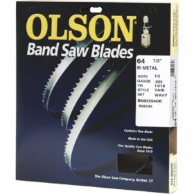 Olson 64-1/2 In. x 1/2 In. 14/18 TPI Vari Metal Cutting Band Saw Blade (BM82264DB)