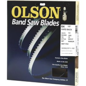 Olson 64-1/2 In. x 1/2 In. 14 TPI Wavy Hard Back Metal Cutting Band Saw Blade (HB71764DB)
