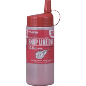 Tajima 10-1/2 Oz. Red Snap-Line Dye Chalk Line Chalk (PLC3DR300)