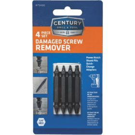 Century Drill and Tool Damaged Screw Remover Set (4-Piece) (73430)