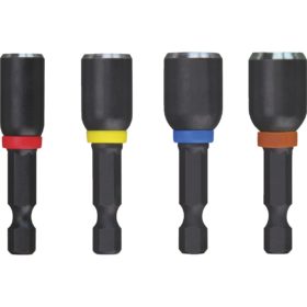 Milwaukee Electric 49-66-4562 Shockwave 4-Piece Impact Magnetic Nutdriver Bit Set