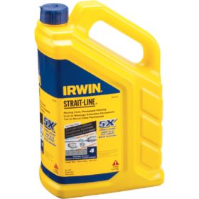 Irwin STRAIT-LINE 4 Lb. Indigo Blue Permanent Staining 5X Chalk Line Chalk (4935524)