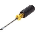 Stanley 1/4 In. x 4 In. Standard Vinyl Grip Slotted Screwdriver (66-090)